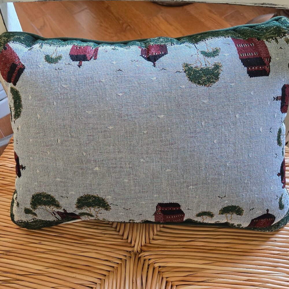 Warren Kimble "Barns" Pillow Like New